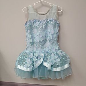 A Wish Come True Embellished Blue Flower Tutu